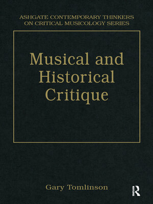 cover image of Music and Historical Critique